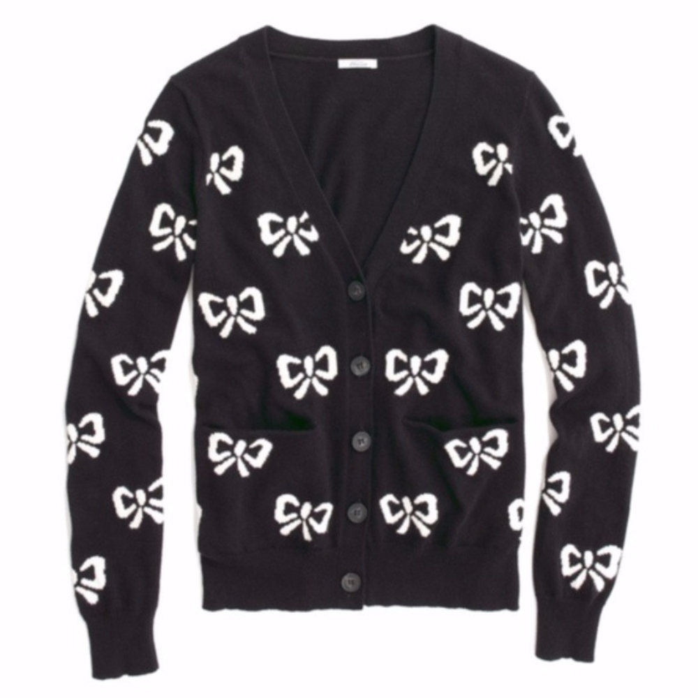 Madewell Wallace Bow Cardigan Sweater